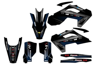 2023-2025 TX SURGE Black Senge Graphics Kit Compatible with Husqvarna - Picture 1 of 10