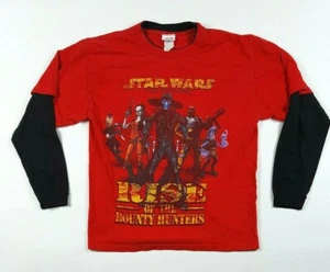 Star Wars Clone Wars Youth M Cartoon Promo TV Movie VTG Long Sleeve T Shirt - Picture 1 of 5
