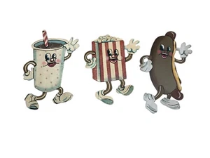 "3 imanes retro para bocadillos de cine bailando 4""" - Imagen 1 de 7