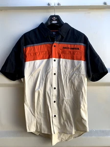 Harley-Davidson T-Shirt Button Up Perform Vented LARGE Genuine BRAND NEW - Bild 1 von 3