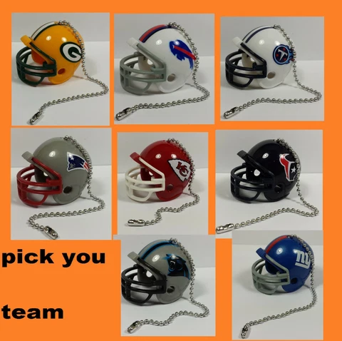 NFL Ceiling Fan Helmet Pull Chain Lamp Pull Chain -- CHOOSE YOUR TEAM!! Cover