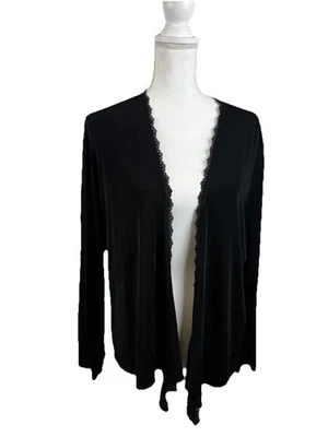 Cárdigan Chicos Travelers XL 3 abierto ajustado asimétrico acetato fluido Foto 1 de 4