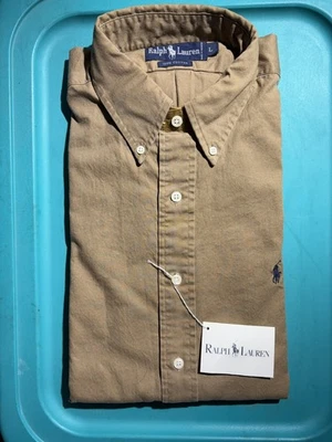 NEW POLO DRESS SHIRT+ LONG SLEEVE + BUTTON DOWN COLLAR - Image 1 of 2