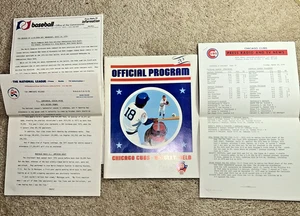 Apr 19, 1976 CHICAGO CUBS Scorecard / PRESS & MEDIA Info vs. MONTREAL EXPOS - Picture 1 of 12