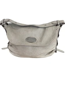 Mulberry Grey Leather Shoulder Bag Silver Hardware Fully Lined Medium Large - Bild 1 von 10