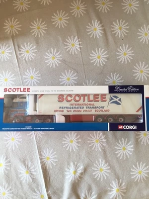 Corgi 1:50 CC12420 Volvo FH Globetrotter Fridge Trailer Scotlee New Boxed - Image 1 of 2