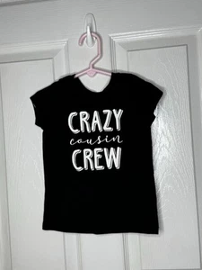 Cat & Jack Crazy Cousin Crew Top Boys Size 3T Black Short Sleeve Shirt - Picture 1 of 4