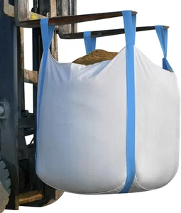 2 Stück FIBC Großpackung Beutel, 1,5 Tonnen Beutel, 35" L x 35" B x 43" H, 3300 Pfund SWL, Seesack Top F - Bild 1 von 7