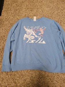 Disney Marvel Spiderman Venom Sudadera Manga Larga XXL Azul Claro Japón - Imagen 1 de 5