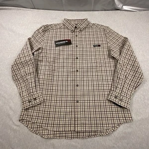 Wolverine FR Shirt Mens Large Plaid Flame Resistant Workwear Button Down Twill - Picture 1 of 20