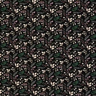 0,5m Modalsweat ungerauht mit kleinem Blumenmuster, 742299 (21,90 EUR/m) - Bild 1 von 3