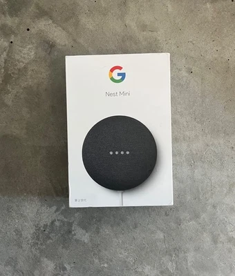 Google Nest Mini (2nd Generation) Smart Speaker - Charcoal - Brand New - Image 1 of 4
