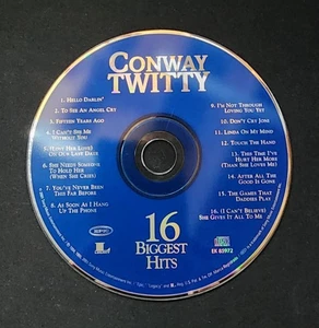 RARE! Conway Twitty 16 Biggest Hits Released 2001 By Epic Legacy 85972 CD ONLY - Picture 1 of 1