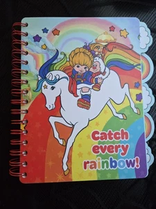 RAINBOW BRITE Retro Notebook Spiral Tab Journal Vintage Style New - Picture 1 of 6
