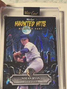 2025 Wild Card HAUNTED HITS Multi-Sport NOLAN RYAN Monster Hunt Raywave 1/1 - Picture 1 of 5