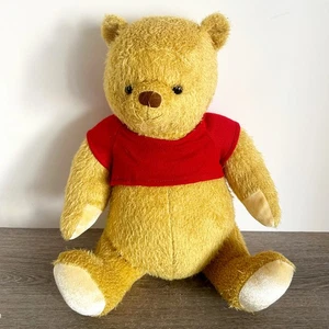 Disney Winnie The Pooh Realistic Jointed POOH Bear Plush Christopher Robin RARE - Picture 1 of 8