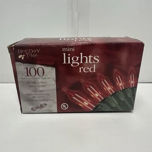 Holiday Time Mini Christmas Lights Multi Color 100 Ct Indoor Outdoor 29.5ft UL - Picture 1 of 5
