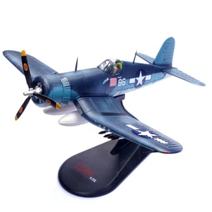 1/72 Scale WWII USMC F4U Corsair Fighter VMF-214 White 86 Model Toy Gift Decor - Picture 1 of 15