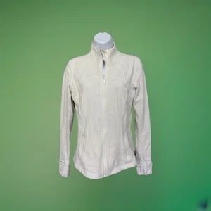 Lululemon Girls' 14 Or Ladies XS Zip Up White Jacket - Picture 1 of 3