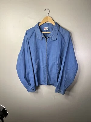 Chaqueta Sportsmaster Vintage Adulto XL Azul Cremallera Completa Harrington Años 60 True A99 Foto 1 de 4