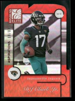 2021 Donruss Elite #19 DJ Chark Jr. 2001 Elite Aspirations Die Cut #/83 - Image 1 of 2