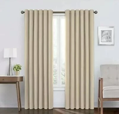 Bradley Single Panel Rod Pocket Absolute Zero Home Theater Curtain Cafe 50x84” - Image 1 of 3