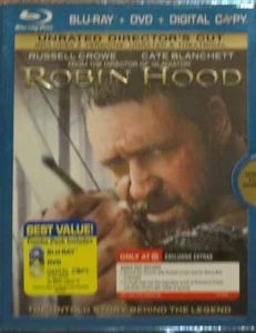 ROBIN HOOD BLURAY + DVD W/SLIPCOVER (RUSSELL CROWE) - Picture 1 of 1