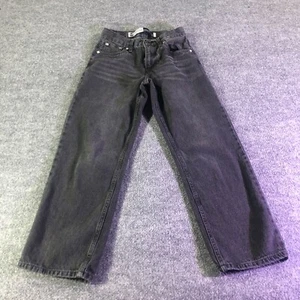 Levi's Silver Tab Boys Jeans Size 12R Black Stay Loose Denim Classic - Picture 1 of 13