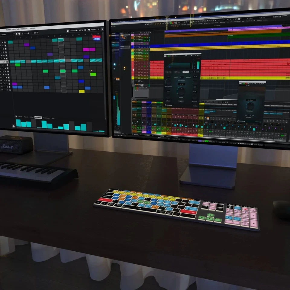 [DISCOUNTED] Cubase Shortcut Keyboard - Wireless & Backlit (Mac & PC) USA QWERTY - Image 1 of 4