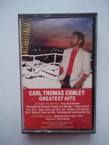 EARL THOMAS CONLEY Greatest Hits - Silent Treatment, Fire & Smoke Cassette 1985 - Picture 1 of 6