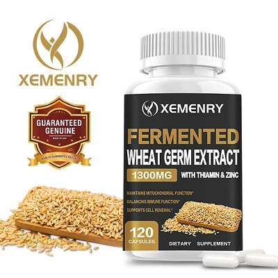 XEMENRY Extracto de germen de trigo fermentado 1300 mg - renovación celular - espermidina, tiamina, zinc