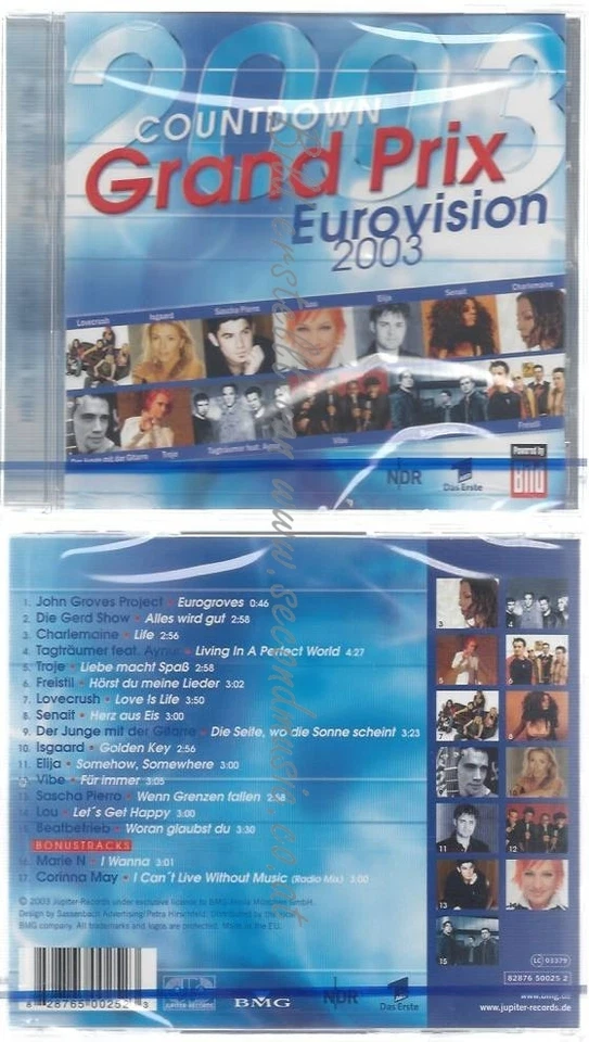 CD-NM-SEALED-VARIOUS -2003- -- COUNTDOWN GRAND PRIX EUROVISION 2003 - Bild 1 von 1