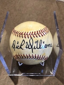 Béisbol vintage autografiado por Dick Williams Salón de la fama  - Imagen 1 de 6
