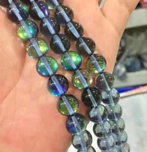 6mm 8mm 10mm 12mm Gray Rainbow Moonstone Round Grade Loose Beads 15" AAA - Picture 1 of 7