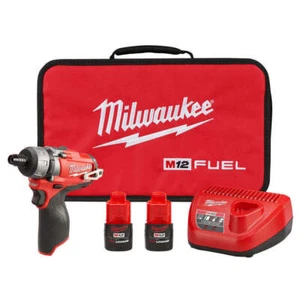 Milwaukee Tool 2402-22 M12 FUEL 1/4" Hex 2-Speed Screwdriver Kit Brand New - Picture 1 of 12