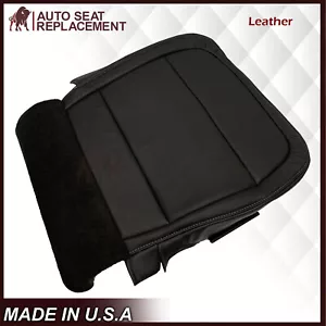 For 2013 2014 Ford Flex Driver Side Bottom Replacement Black Leather Seat Cover - Picture 1 of 7