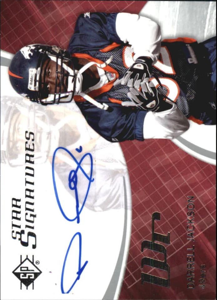 A9670- 2008 SP Authentic SP Star Signatures #SPSS22 Darrell Jackson Auto - NM-MT - Image 1 of 2