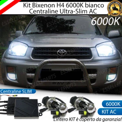 KIT XENON SLIM BIXENON BIXENO XENO H4 6000K 35W PER TOYOTA RAV-4 MK2 GARANZIA - Immagine 1 di 4