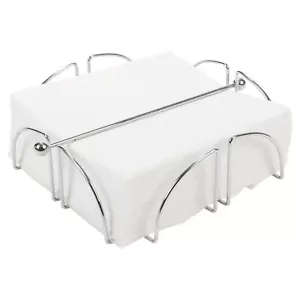 Servilleta de alambre cromado soporte para servilletas dispensador cocina comedor mesa decoración - Imagen 1 de 2