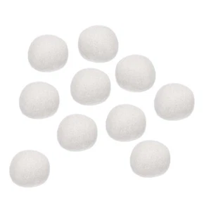 10er Pack Wollfilzkugeln Perlen Wollfilz Stoff 3cm 30mm weiß für DIY - Bild 1 von 5