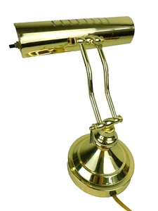 Traditional Nice Brass Desk Library Reading Table Lamp Swivel Head, Neck & Base - Picture 1 of 12