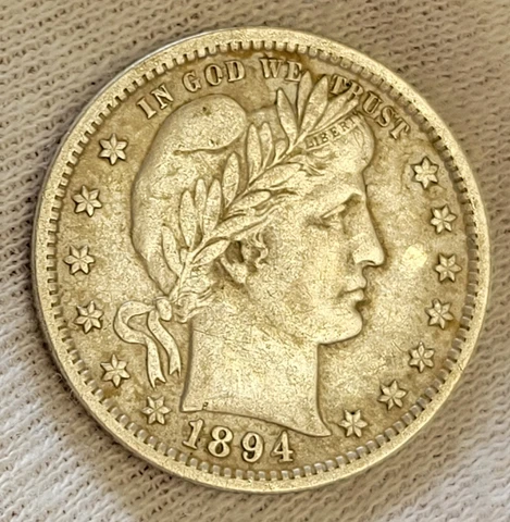 1894 P BARBER QUARTER Cover