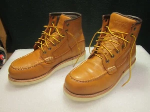 RED WING WORX 6" TAN BROWN LEATHER WORK BOOTS 05556M MENS 11 M - NEW CONDITION - Picture 1 of 16