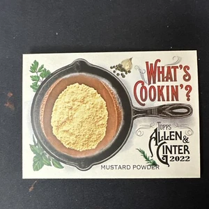 2022 Topps Allen & Ginter What's Cooking #WC-9 mostaza en polvo 1/2 cucharada - Imagen 1 de 2