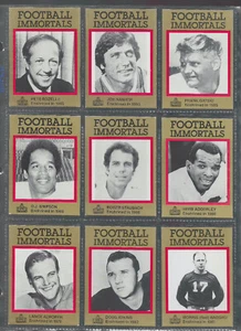 Juego de tarjetas del Salón de la Fama del Fútbol Americano Profesional Football Immortals 1985 #1 a 45 NFL All-Star - Imagen 1 de 10