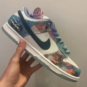 Nike Futura Laboratories x Dunk SB Low Bleached Aqua UK 7.5 Deadstock - Picture 1 of 10