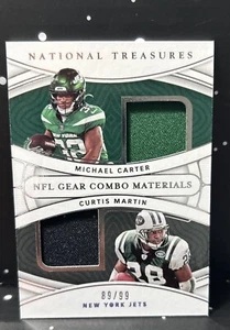 2021 Panini National Treasures #CM-MC Curtis Martin, Michael Carter - Picture 1 of 2