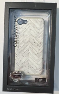 Candywirez Case Study Cover for Apple iPhone 7 - White Wood - Picture 1 of 3
