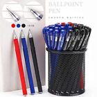 24 x GP-380 BLACK BLUE RED Colour Liquid Ink Rollerball Gel Pen 0.5mm Tip