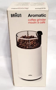 Molinillo de granos de café molido aromático BRAUN KSM 2 BLANCO DE COLECCIÓN en caja con papeles usado en excelente estado - Imagen 1 de 10